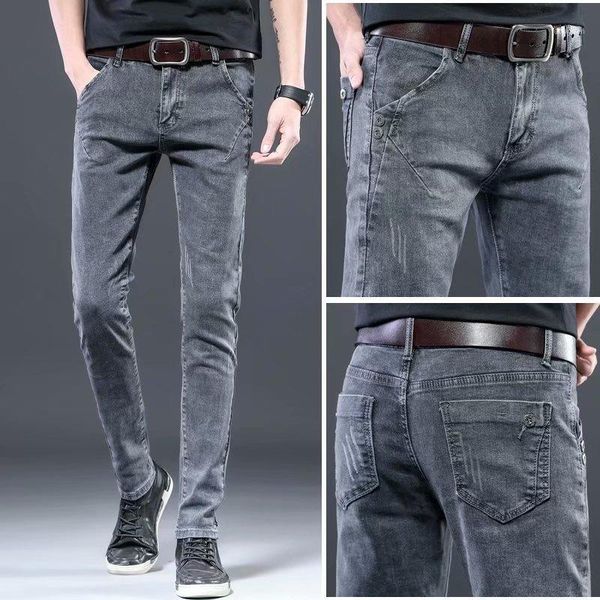 2021 new men's stretch regular fit jeans business casual classic style fashion denim trousers male brand gray pants1, Black
2021 new men's stretch regular fit jeans business casual classic style fashion denim trousers male brand gray pants1, Black