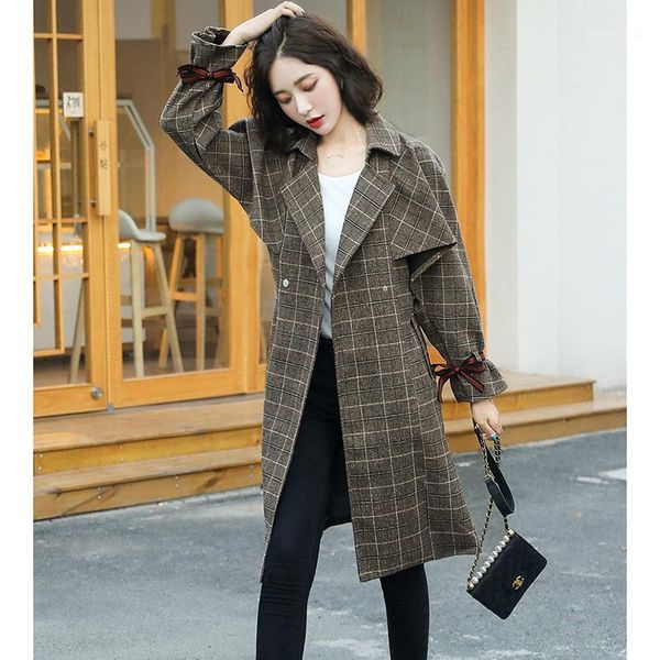 women's trench coats womens lattice lapel 2021 spring autumn long plaid loose plus size casual women windbreaker z801, Tan;black
women's trench coats womens lattice lapel 2021 spring autumn long plaid loose plus size casual women windbreaker z801, Tan;black