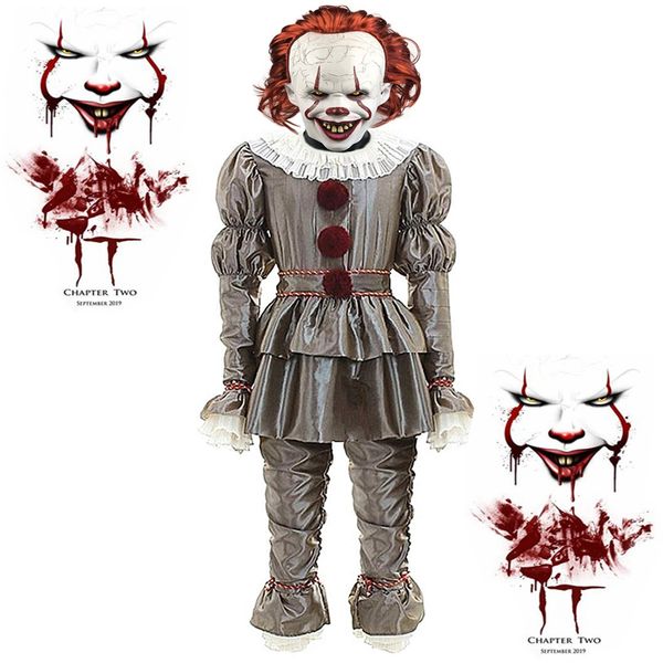 men's it movie chapter 2 pennywise deluxe costume tattered pennywise costume for adults includes a clown suit mask and collar
men's it movie chapter 2 pennywise deluxe costume tattered pennywise costume for adults includes a clown suit mask and collar
