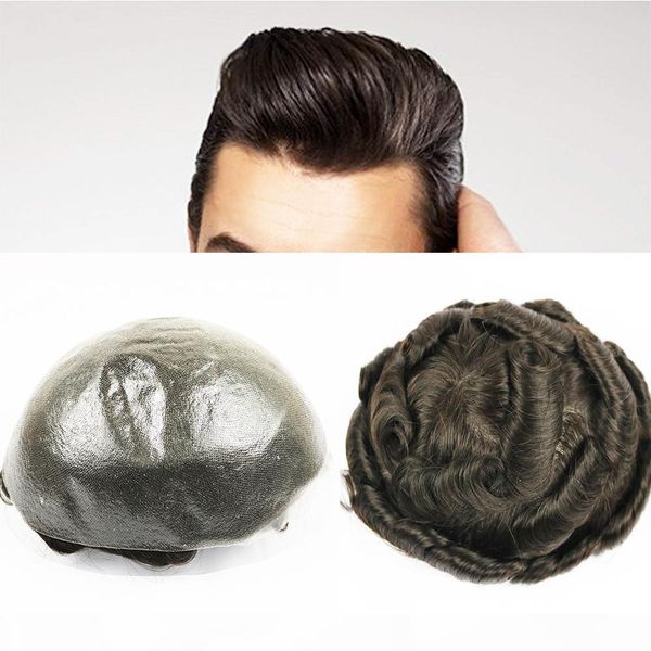 eversilky slight wave natural hairline 100% human hair 8x10" replacement wigs pu hair pieces human hair medium light density mens toupe, Black
eversilky slight wave natural hairline 100% human hair 8x10" replacement wigs pu hair pieces human hair medium light density mens toupe, Black