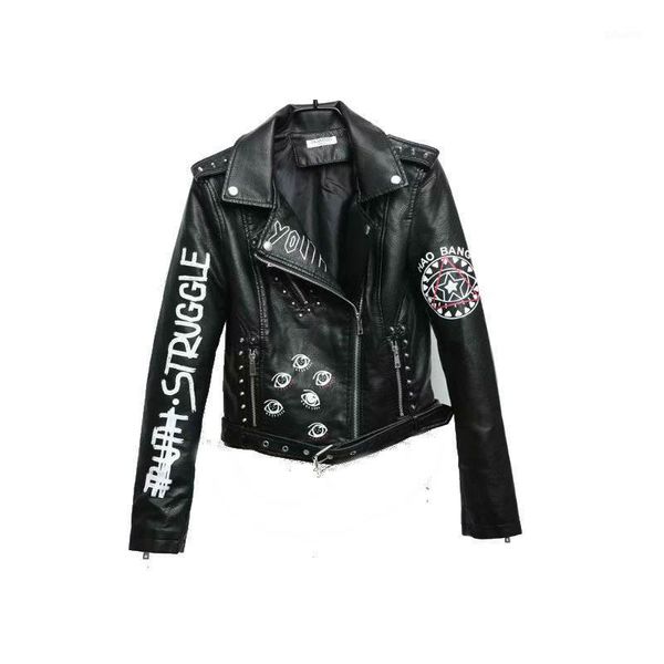 new women autumn winter faux soft leather jackets coats lady pu rivet zipper women's jacket streetwear long sleeve female jacket1, Black
new women autumn winter faux soft leather jackets coats lady pu rivet zipper women's jacket streetwear long sleeve female jacket1, Black