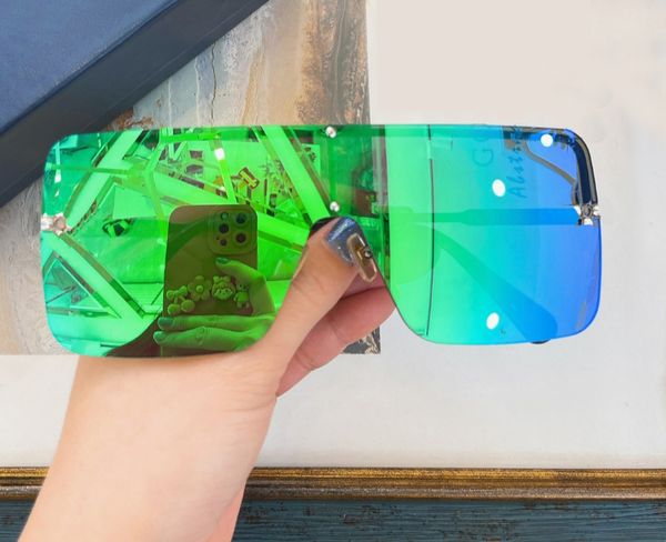 rectangle oversize sunglasses gold metal frame green mirror lens rimless sun glasses for men one piece lens eye wear with box, White;black
rectangle oversize sunglasses gold metal frame green mirror lens rimless sun glasses for men one piece lens eye wear with box, White;black