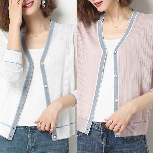 t-shirt cardigan women's short thin styleautumn winter 2020 v-neck long sleeve and early autumn small fragrant sweater small coat coat, White;black
t-shirt cardigan women's short thin styleautumn winter 2020 v-neck long sleeve and early autumn small fragrant sweater small coat coat, White;black