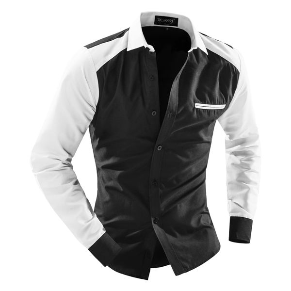 new listing brand business slim long-sleeved men's fashion stitching trend casual shirt -xxl jkh, White;black
new listing brand business slim long-sleeved men's fashion stitching trend casual shirt -xxl jkh, White;black