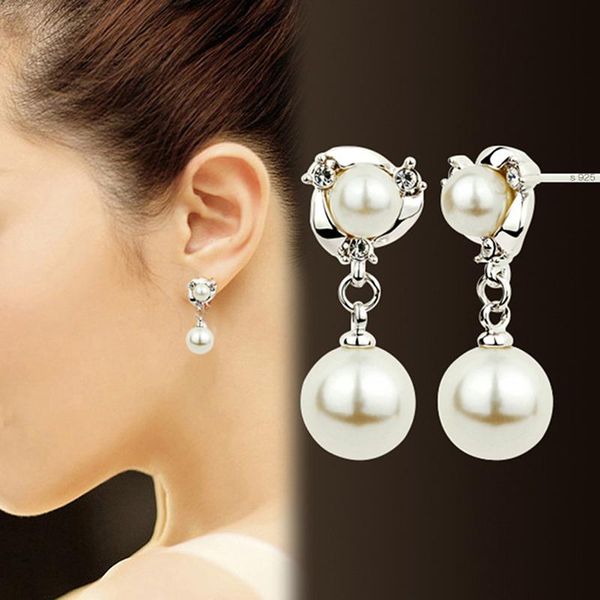 Personality Crystal Earrings High Quality Wild Rhinestones Imitation Pearl Earrings For Woman Jewelry Gift Accessories, Silver
Personality Crystal Earrings High Quality Wild Rhinestones Imitation Pearl Earrings For Woman Jewelry Gift Accessories, Silver