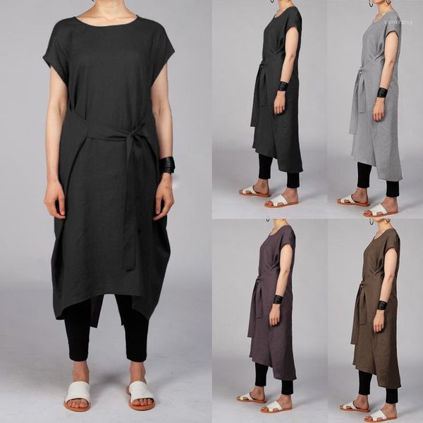celmia plus size women summer dress 2020 fashion short sleeve belted casual loose female midi dresses split vestidos mujer robe1, Black;gray
celmia plus size women summer dress 2020 fashion short sleeve belted casual loose female midi dresses split vestidos mujer robe1, Black;gray