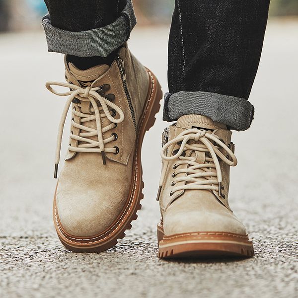 fashion men pigskin low heel ankle boots black cotton ribbons round toe lace-up motorcycle boots in 38-44
fashion men pigskin low heel ankle boots black cotton ribbons round toe lace-up motorcycle boots in 38-44