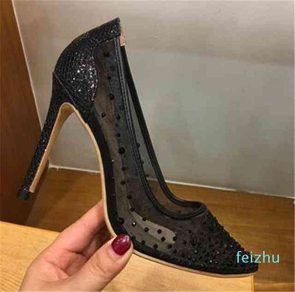 the fashion women pumps peep toe crystal buckle strap party wedding shoes golden air mesh see-through ankle, Black
the fashion women pumps peep toe crystal buckle strap party wedding shoes golden air mesh see-through ankle, Black