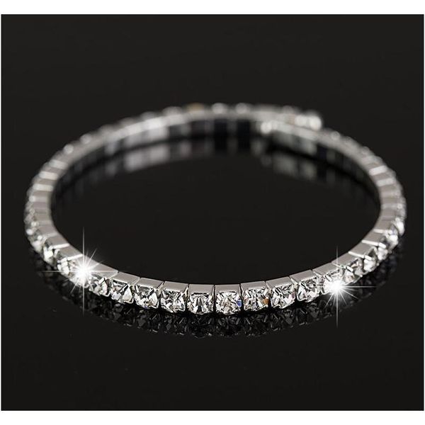 new women's/girl's fashion sliver filled clear austrian crystal bracelets & bangle sqcygv new_dhbest, Black
new women's/girl's fashion sliver filled clear austrian crystal bracelets & bangle sqcygv new_dhbest, Black