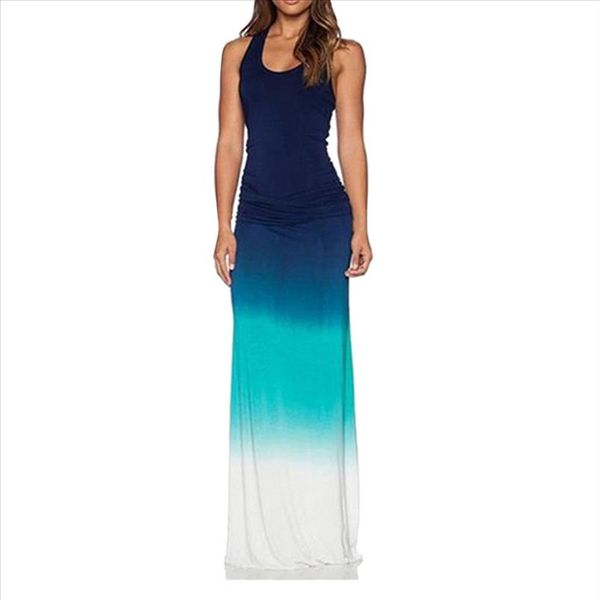 ladies patchwork maxi dress women 2020 long dress beach sleeveless vest gradient color waist robe longue femme, Black;gray
ladies patchwork maxi dress women 2020 long dress beach sleeveless vest gradient color waist robe longue femme, Black;gray