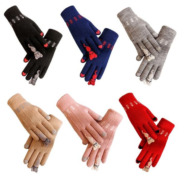 female male warm winter knitted gloves full finger mittens cute cartoon cats touched screen gloves handschoenen, Blue;gray
female male warm winter knitted gloves full finger mittens cute cartoon cats touched screen gloves handschoenen, Blue;gray
