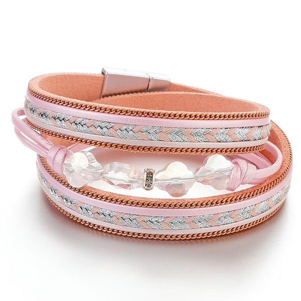 charm bracelets amorcome trendy leather wrap for women transparent crystal beads multilayer wide 2021 female jewelry, Golden;silver
charm bracelets amorcome trendy leather wrap for women transparent crystal beads multilayer wide 2021 female jewelry, Golden;silver