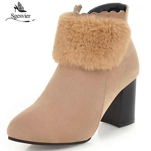 sgesvier plush faux fur warm winter boots pointed toe high heel ankle boots women zipper snow shoes size 34-48 b6161, Black
sgesvier plush faux fur warm winter boots pointed toe high heel ankle boots women zipper snow shoes size 34-48 b6161, Black