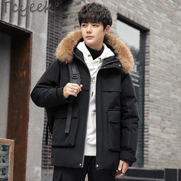tcyeek winter women down jacket men korean style thicken hooded woman parkas warm raccoon fue collar chaqueta hombre 2020 lw4544, Black
tcyeek winter women down jacket men korean style thicken hooded woman parkas warm raccoon fue collar chaqueta hombre 2020 lw4544, Black