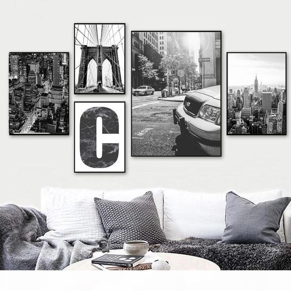 nordic black white city landscape wall art poster bridge canvas print painting decoration pictures for living room home decor
nordic black white city landscape wall art poster bridge canvas print painting decoration pictures for living room home decor