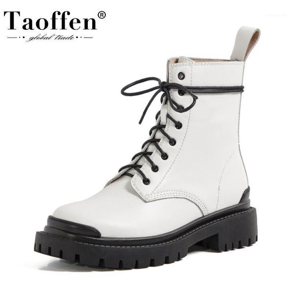 boots taoffen women ankle genuine leather short fashion cool thick bottom woman size 33-401, Black
boots taoffen women ankle genuine leather short fashion cool thick bottom woman size 33-401, Black