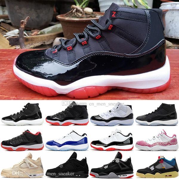 new 11 11s 25th anniversary bred 4 4s union noir black cat deep ocean basketball shoes concord 45 gym red men sports sneakers, White;red
new 11 11s 25th anniversary bred 4 4s union noir black cat deep ocean basketball shoes concord 45 gym red men sports sneakers, White;red