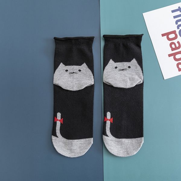 bo6o8 20 women's and autumn of winter new female cotton socks embroidery cartoon 3d cat curled sockswind years cotton socks xbzzp, Black 
bo6o8 20 women's and autumn of winter new female cotton socks embroidery cartoon 3d cat curled sockswind years cotton socks xbzzp, Black