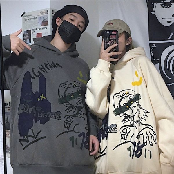 korean 2019 new harajuku style hoodie with plush thickening and loose medium and long length lovers' long sleeve women hoodie sweater s, Black
korean 2019 new harajuku style hoodie with plush thickening and loose medium and long length lovers' long sleeve women hoodie sweater s, Black