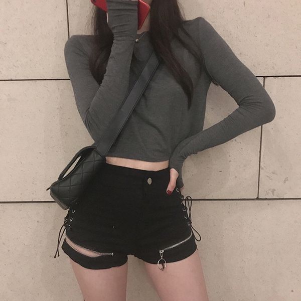 2020 autumn new women's short korean t- women's high waist long t- shirt sleeve base shirt ins high waist navel kv0bh, White
2020 autumn new women's short korean t- women's high waist long t- shirt sleeve base shirt ins high waist navel kv0bh, White
