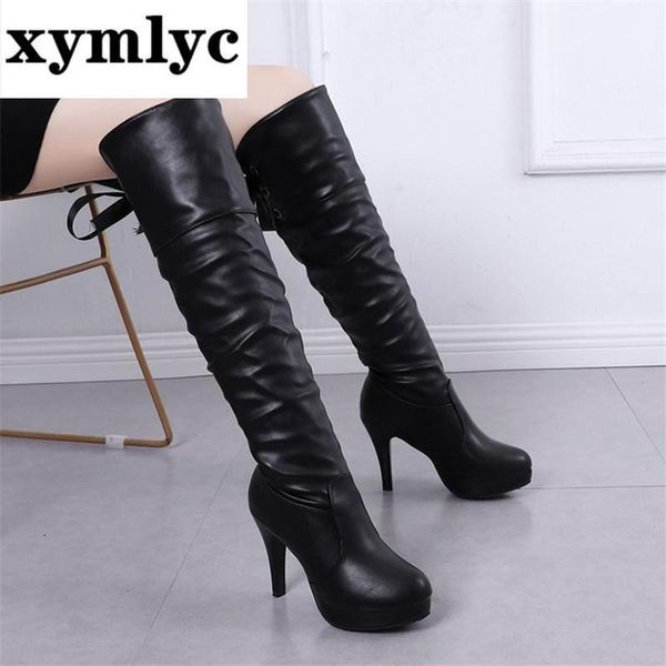 boots autumn winter women leather 2021 fashion knee-high zipper anti-slip wearable comfortable warm, Black
boots autumn winter women leather 2021 fashion knee-high zipper anti-slip wearable comfortable warm, Black