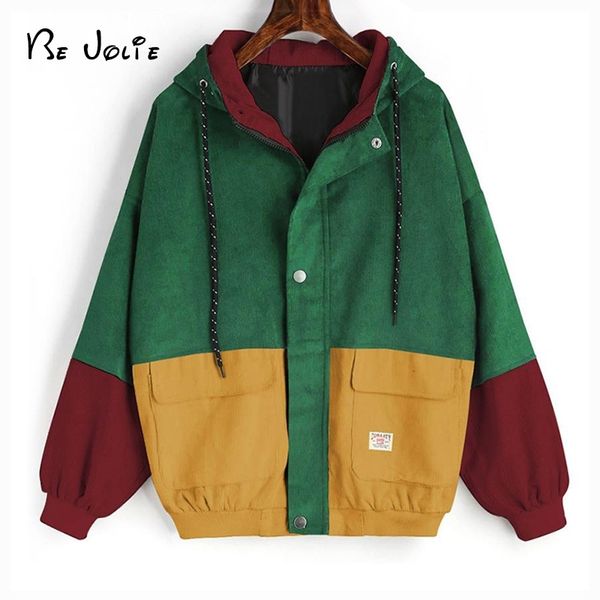 2019 autumn winter coat color block long sleeve corduroy women jacket patchwork jacket jeans jacket women plus size women coat y200101, Black;brown
2019 autumn winter coat color block long sleeve corduroy women jacket patchwork jacket jeans jacket women plus size women coat y200101, Black;brown