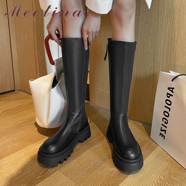 meotina knee high boots women shoes natural genuine leather flats platform riding boots zipper ladies long autumn black 40
meotina knee high boots women shoes natural genuine leather flats platform riding boots zipper ladies long autumn black 40