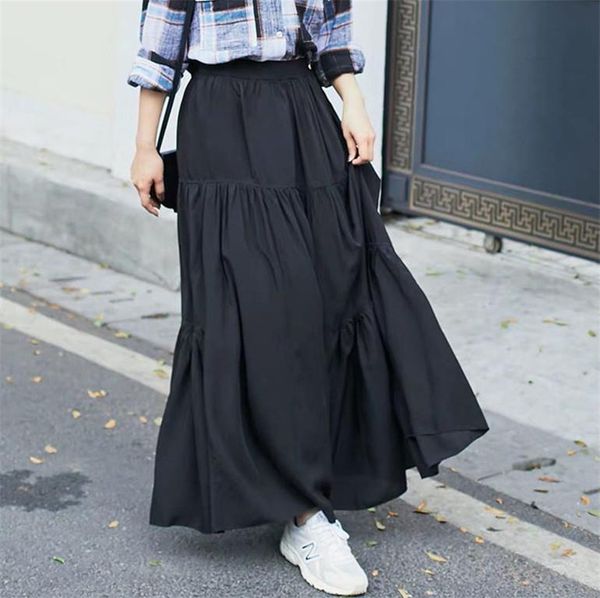 2020 spring autumn women high waist pleated cotton linen skirts,m- 6xl 7xl plus size korea casual maxi skirts long party skirt, Black
2020 spring autumn women high waist pleated cotton linen skirts,m- 6xl 7xl plus size korea casual maxi skirts long party skirt, Black