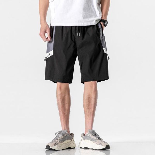 men's shorts streetwear summer men 2021 fashion short pants loose quality mens casual homme hip hop beach cargo, White;black
men's shorts streetwear summer men 2021 fashion short pants loose quality mens casual homme hip hop beach cargo, White;black