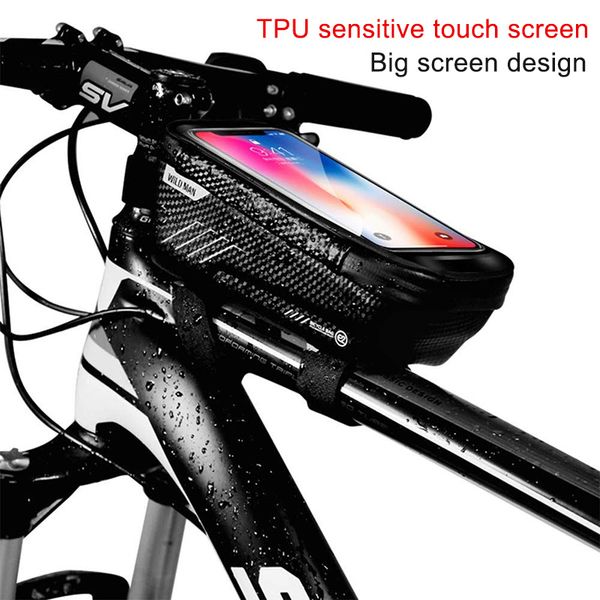 wild man bike bag phone front bag bicycle frame cycling bag waterproof phone holder touch screen bicycle accessories
wild man bike bag phone front bag bicycle frame cycling bag waterproof phone holder touch screen bicycle accessories