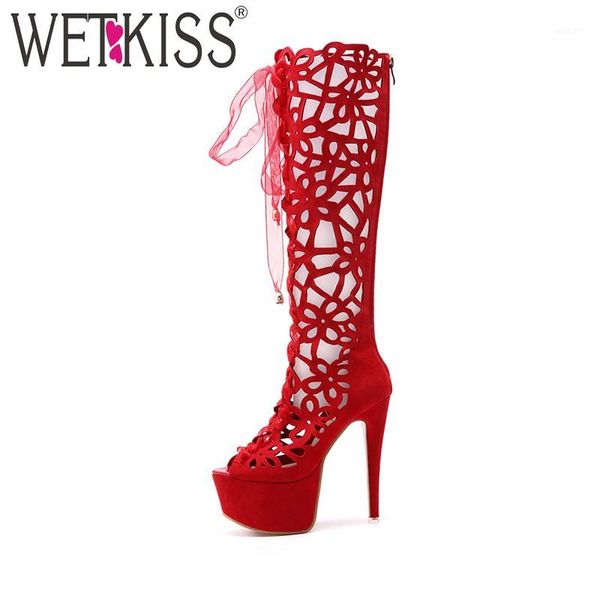 boots wetkiss knee high summer women peep toe heel cutout zip footwear fashion cross tied ladies platform shoes 20211, Black
boots wetkiss knee high summer women peep toe heel cutout zip footwear fashion cross tied ladies platform shoes 20211, Black