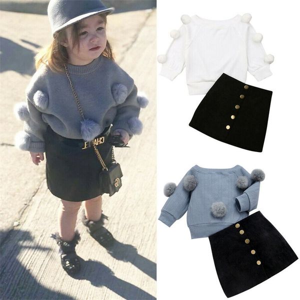 toddler baby kids girls clothes hailball sets long sleeve knitted sweater+button mini skirt warm outfits winter set 1-6year y200525, White
toddler baby kids girls clothes hailball sets long sleeve knitted sweater+button mini skirt warm outfits winter set 1-6year y200525, White