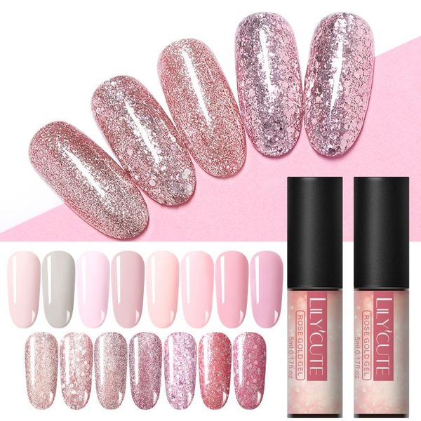 nail gel lilycute rose gold uv polish 5ml soak off sequins glitter shining long lasting art, Red;pink
nail gel lilycute rose gold uv polish 5ml soak off sequins glitter shining long lasting art, Red;pink