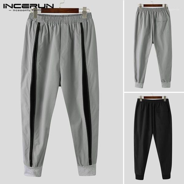 men's pants fashion sweatpants men loose patchwork incerun solid zipper joggers trousers casual elastic waist pantalones plus size1, Black
men's pants fashion sweatpants men loose patchwork incerun solid zipper joggers trousers casual elastic waist pantalones plus size1, Black