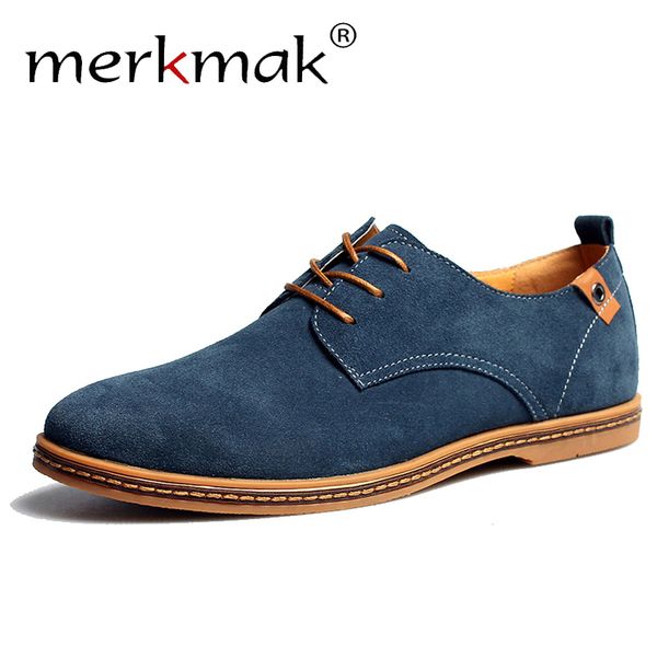 merkmak suede men leather shoes solid lace-up big size 38-48 casual shoes men's flats comfortable dress shoes male soft footwear t20010, Black
merkmak suede men leather shoes solid lace-up big size 38-48 casual shoes men's flats comfortable dress shoes male soft footwear t20010, Black