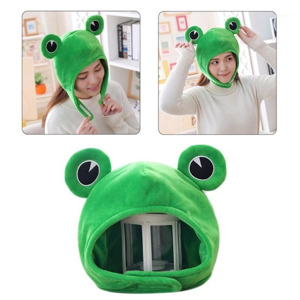 funny big frog eyes cartoon plush hat toy green headgear cap cosplay costume 95ab1, Blue;gray
funny big frog eyes cartoon plush hat toy green headgear cap cosplay costume 95ab1, Blue;gray