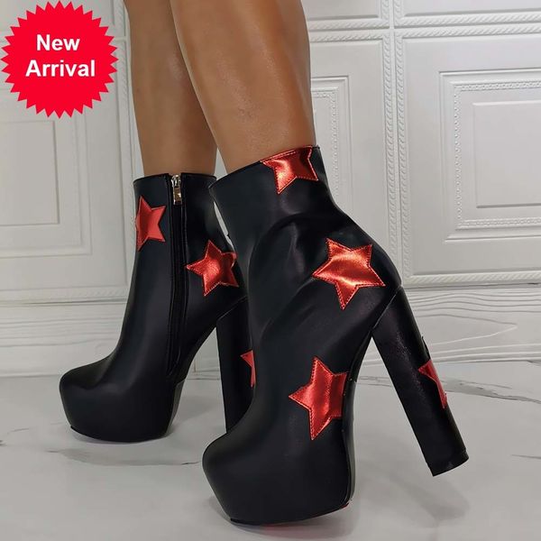 2021 the new big size 36-43 new ankle fashion star high heels boots zip women's shoes 6aei, Black
2021 the new big size 36-43 new ankle fashion star high heels boots zip women's shoes 6aei, Black