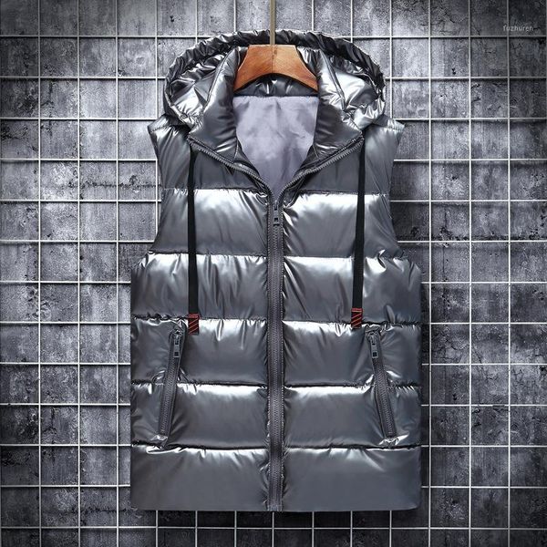 men vest lovers glossy sleeveless jacket women winter fashion casual coats male cotton-padded men's vest thicken waistcoat1, Black;white
men vest lovers glossy sleeveless jacket women winter fashion casual coats male cotton-padded men's vest thicken waistcoat1, Black;white