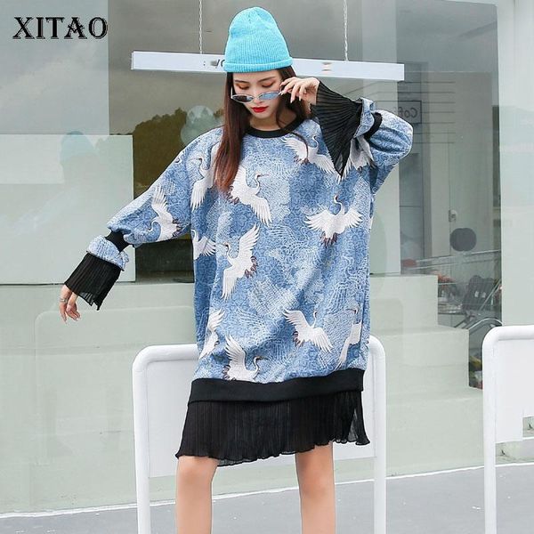 xitao mesh hem dress fashion new pullover goddess fan print minority 2020 autumn full sleeve casual style loose dress dzl1598, Black;gray
xitao mesh hem dress fashion new pullover goddess fan print minority 2020 autumn full sleeve casual style loose dress dzl1598, Black;gray