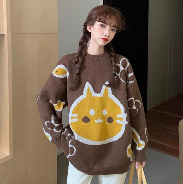 2021 winter women cartoon korean sweaters swedish sweater mujer fashoin japanese jumper femme p2172 neck long sleeve wxxq, White;black
2021 winter women cartoon korean sweaters swedish sweater mujer fashoin japanese jumper femme p2172 neck long sleeve wxxq, White;black