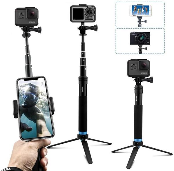 selfie monopods telesin 6 in 1 extendable aluminum alloy stick extension monopod with rotating clip tripod stand for hero 9 sjcam
selfie monopods telesin 6 in 1 extendable aluminum alloy stick extension monopod with rotating clip tripod stand for hero 9 sjcam