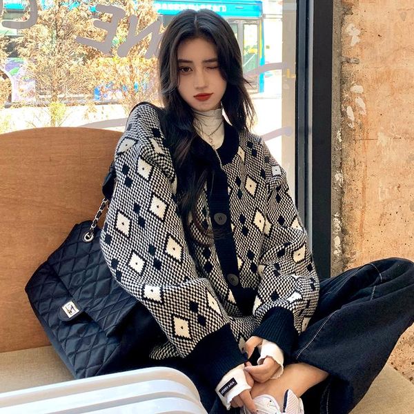 women's knits & tees 2021 autumn and winter korean style vintage knittd cardigans womens sweaters womens(c9885), White
women's knits & tees 2021 autumn and winter korean style vintage knittd cardigans womens sweaters womens(c9885), White
