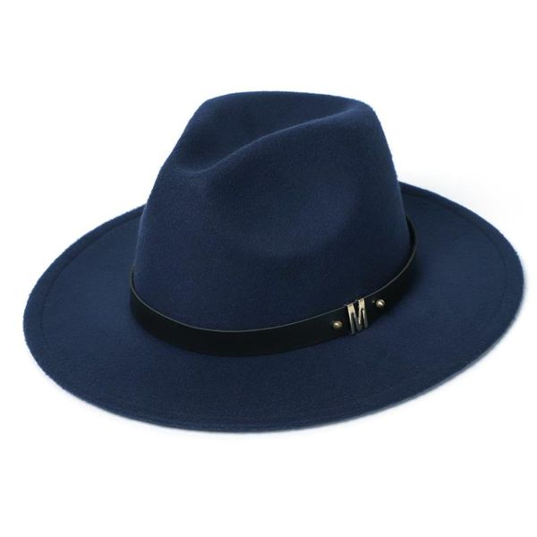wide brim hats man fedora winter imitation wool cap women 2021 autumn classic black red men felt, Blue;gray
wide brim hats man fedora winter imitation wool cap women 2021 autumn classic black red men felt, Blue;gray