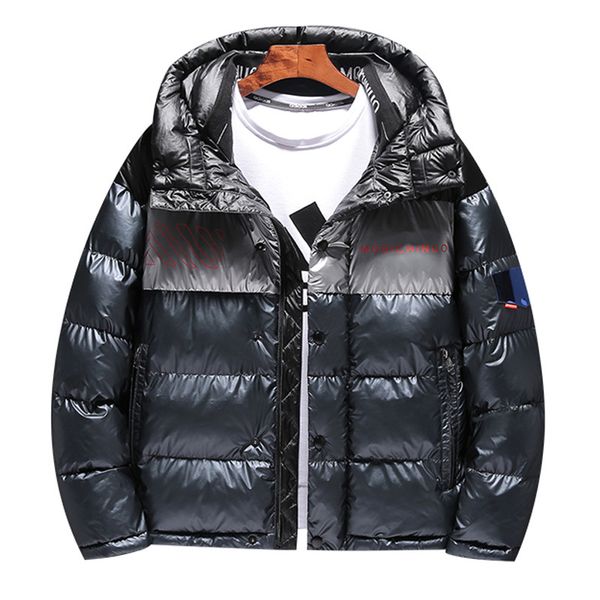 2019 winter hooded padded shoulder loose down jacket casual fashion trend wild men's cotton clothing, Black
2019 winter hooded padded shoulder loose down jacket casual fashion trend wild men's cotton clothing, Black