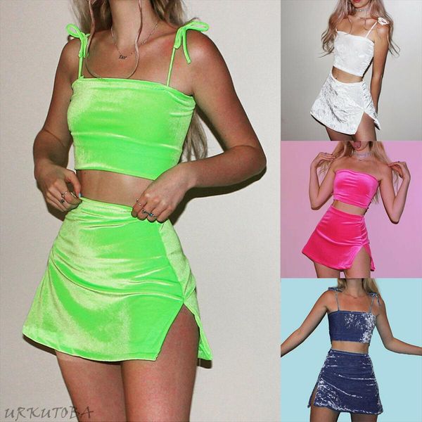 женщины sexy 2pcs tracksuit two piece set-футляр без рукавов эпикировка solid crop top и мини-юбка set тонкий платье партии clubwear, Gray
женщины sexy 2pcs tracksuit two piece set-футляр без рукавов эпикировка solid crop top и мини-юбка set тонкий платье партии clubwear, Gray