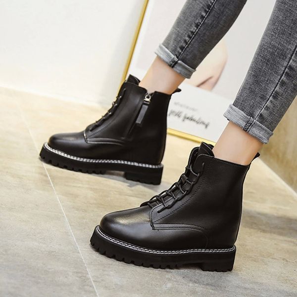 2020 autumn women motorcyle boots increasing height ankle boot sewing black platform lace up booties punk botas mujer 8738n #pn59
2020 autumn women motorcyle boots increasing height ankle boot sewing black platform lace up booties punk botas mujer 8738n #pn59