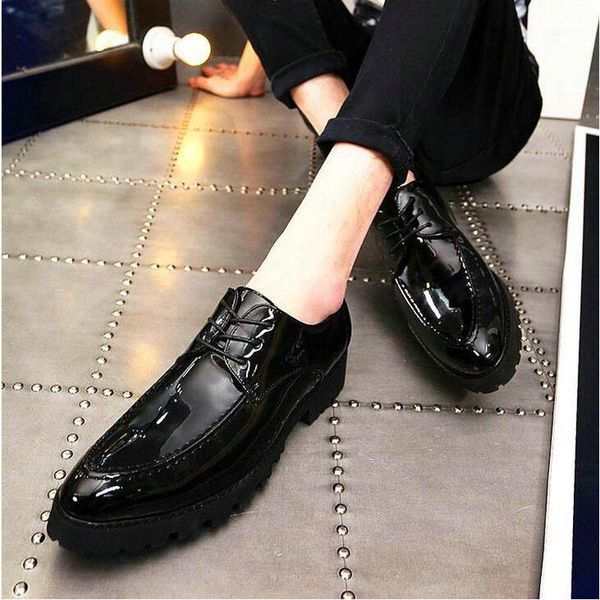 new design luxury patent leather lace up male dress shoes party wedding formal footwear men brogue shoes1, Black
new design luxury patent leather lace up male dress shoes party wedding formal footwear men brogue shoes1, Black