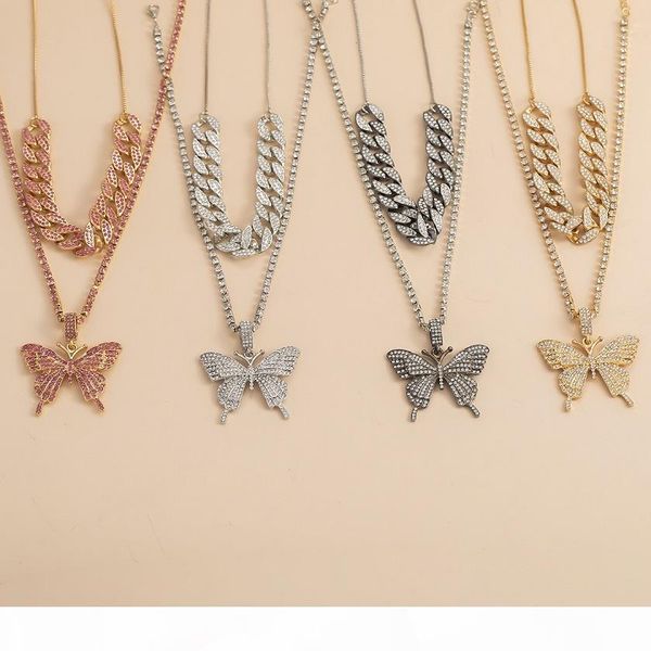 cuban chain big 3d butterfly fashion designer luxury diamonds statement pendant choker necklace for woman girls hip hop jewelry, Golden;silver
cuban chain big 3d butterfly fashion designer luxury diamonds statement pendant choker necklace for woman girls hip hop jewelry, Golden;silver