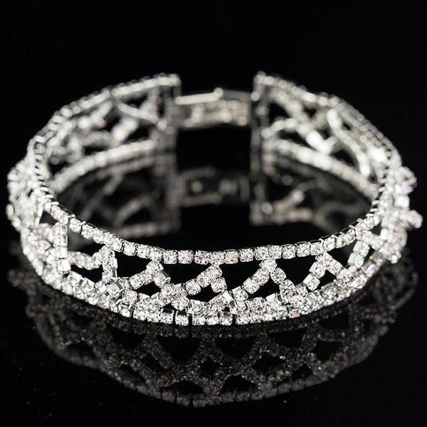 bracelet crystal rhinestone chain bracelets bangles bracelet romantic sliver plated women b082, Black
bracelet crystal rhinestone chain bracelets bangles bracelet romantic sliver plated women b082, Black