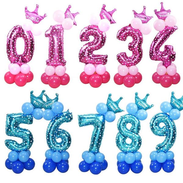24pcs/set crown number ballons kid anniversary 1st birthday decorations princess prince boy girl baloon happy birthday balloon wmtfno
24pcs/set crown number ballons kid anniversary 1st birthday decorations princess prince boy girl baloon happy birthday balloon wmtfno